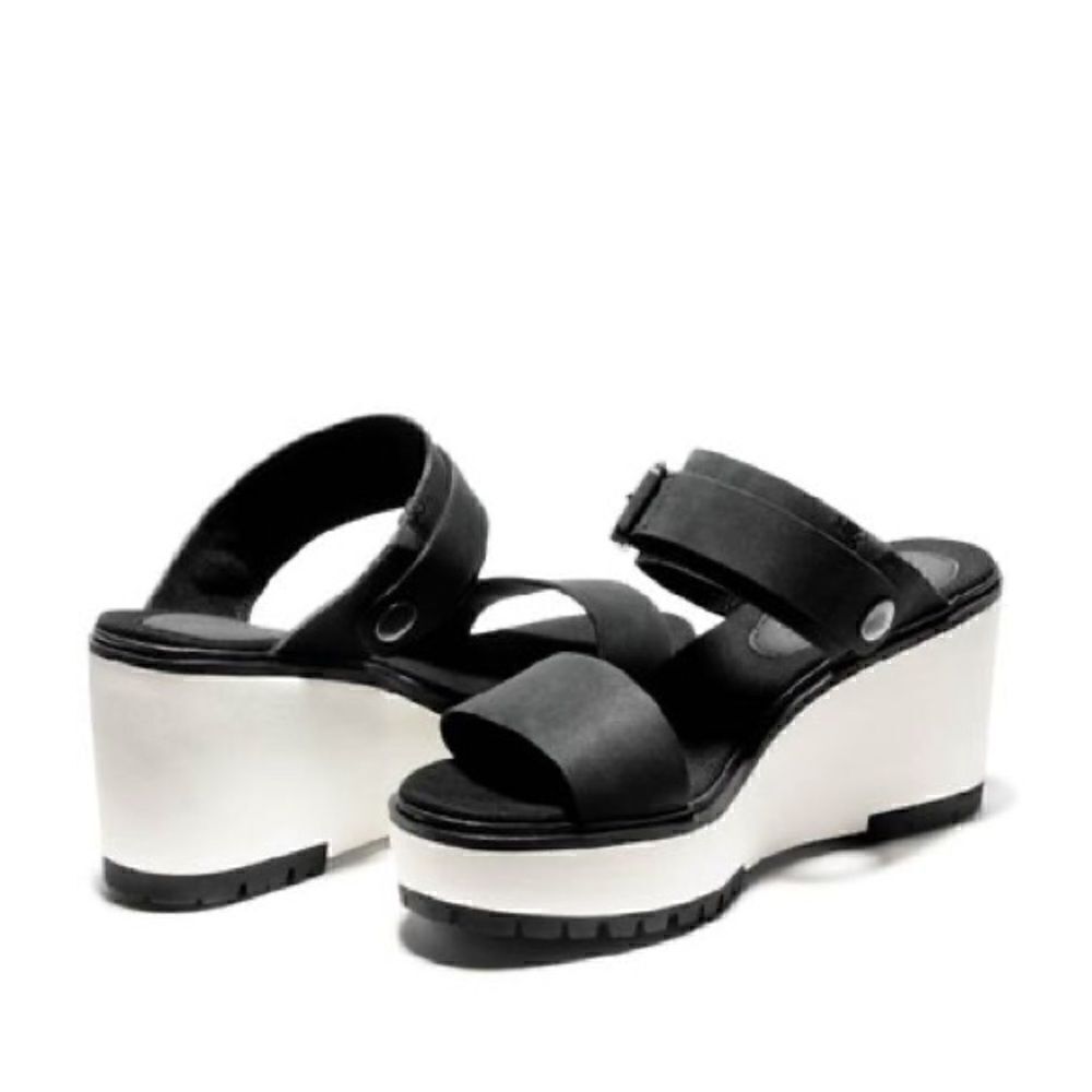 Timberland Women's Koralyn 2 Band Wedge Scandal Black Size 10